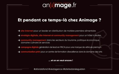 Et pendant ce temps-là chez Animage ?