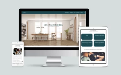 Création de site internet pour Les Ensemblieres !