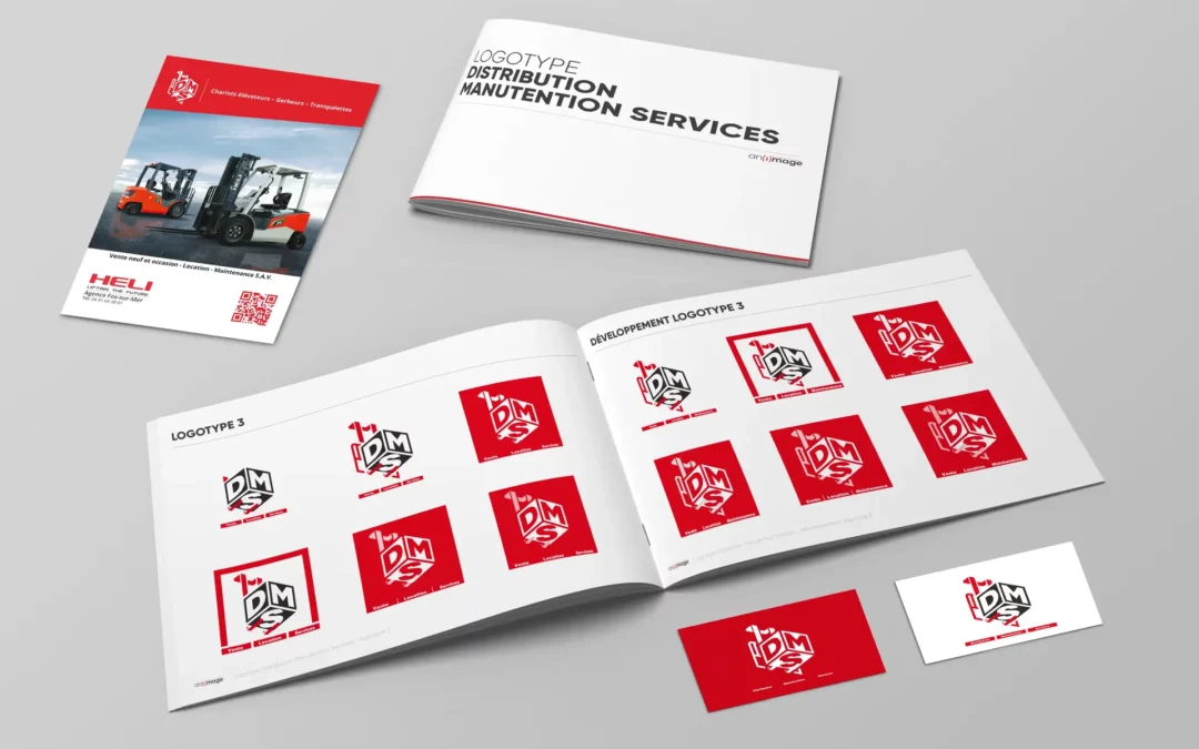 réalisation du logo Distribution Manutention Services